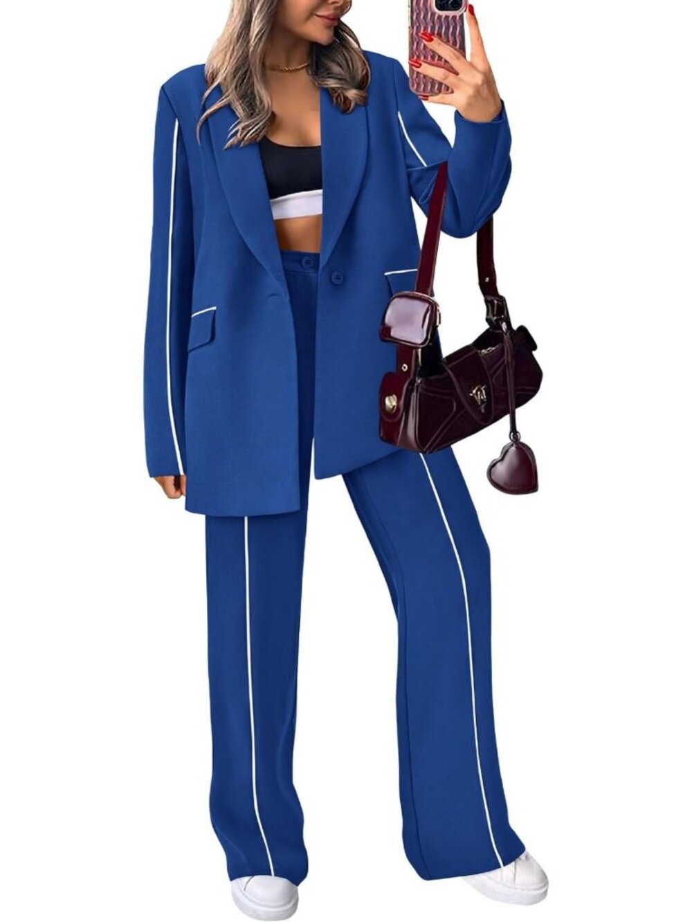 Chic Women's 2-Piece Blazer Set | Business Casual Outfit for Work & Events